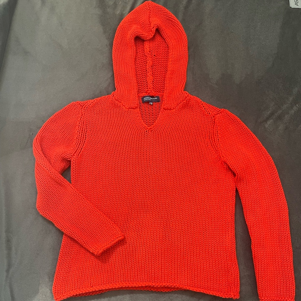 Jones New York 100% Cotton Knit Sweater Sz XL